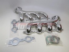 Chevy Ls Swap Ceramic Cast Iron Exhaust Manifold Headers Corvette Ls1 Ls2 Ls3