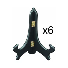 Tripar Ebony Wood Plate Stand 5" Tall, 6 Pack (23-1205B)
