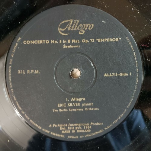 Beethoven-Piano Concerto No 5 Emperor/Silver/Berlin Symphony Allegro ALL711 VG++ - Picture 3 of 4