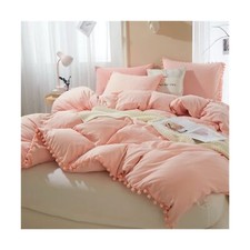 IHOUSTRIY Duvet Cover Queen Size,100 Washed Microfiber 3pcs Bedding Duvet Co...