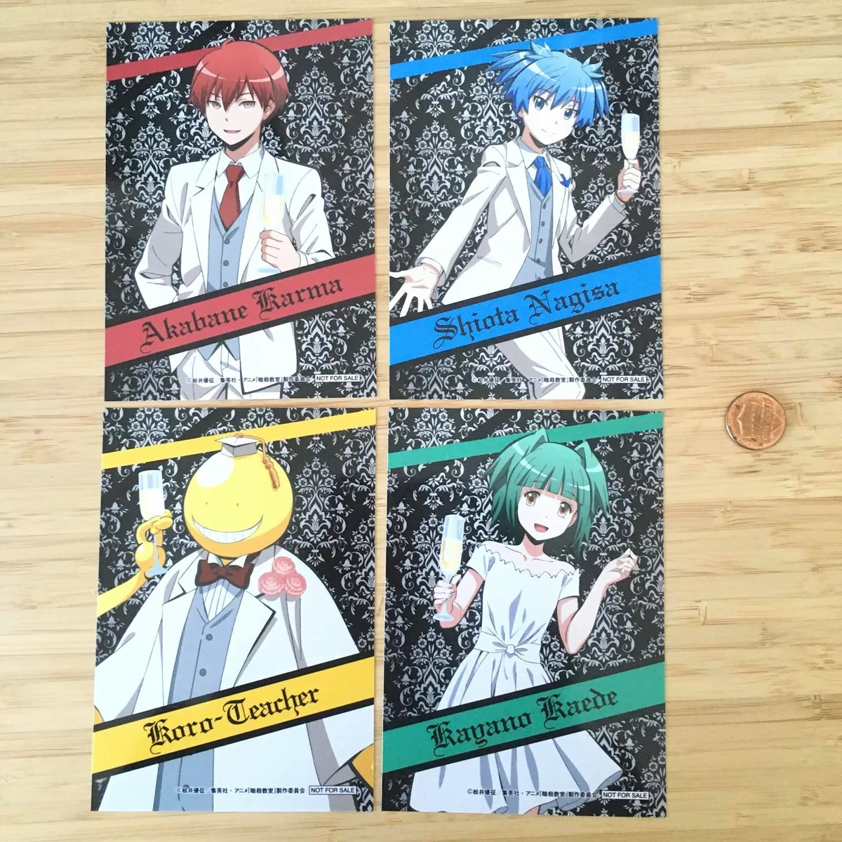 Rare assassination classroom limited ed photo textured prints NEW