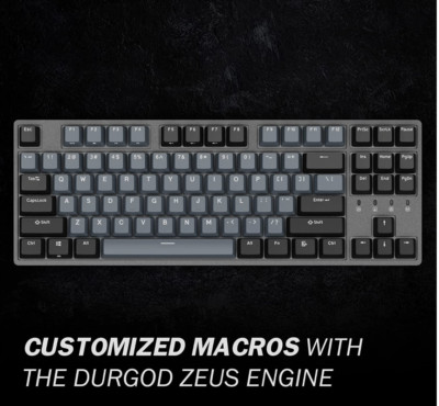 DURGOD Taurus K320 TKL Mechanische Gaming Tastatur - QWERTZ - MX Red - 100% NEU