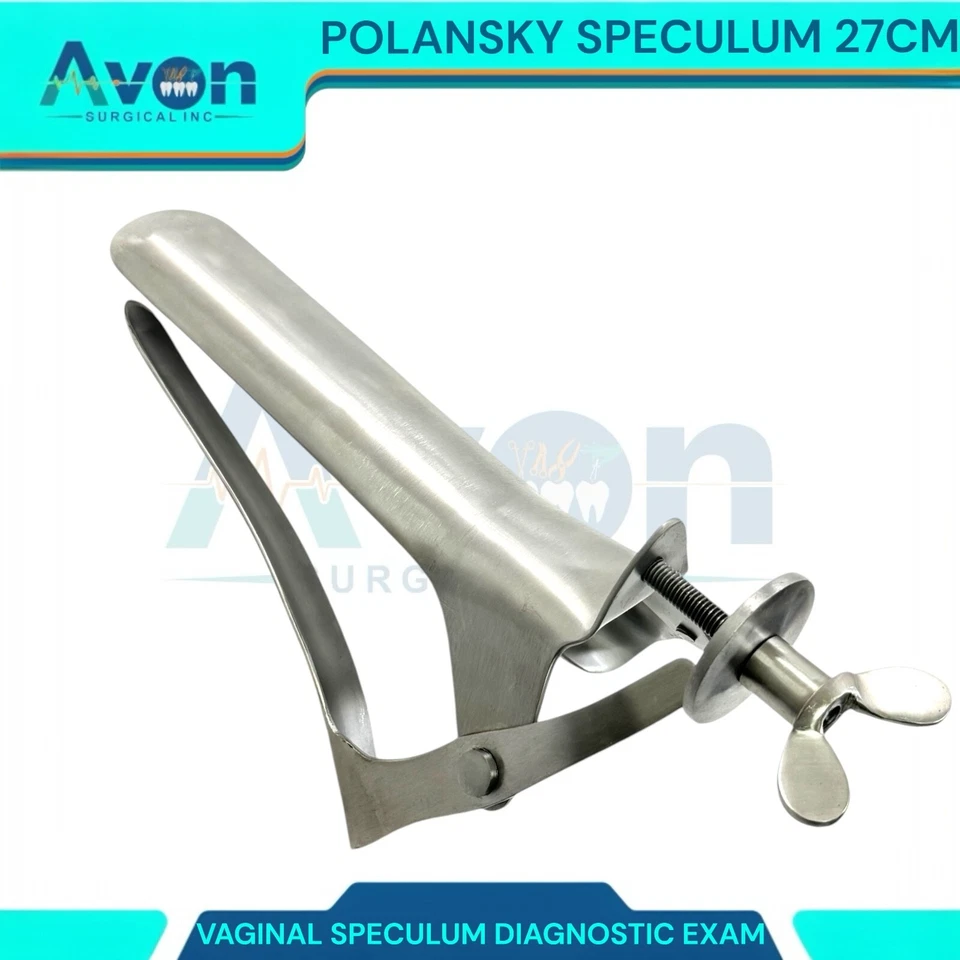 Polansky Veterinary Speculum Ranch Equine Instruments 27 CM 2 LÂMINAS PARA CIMA E 1 PARA BAIXO - Imagem 2 de 4
