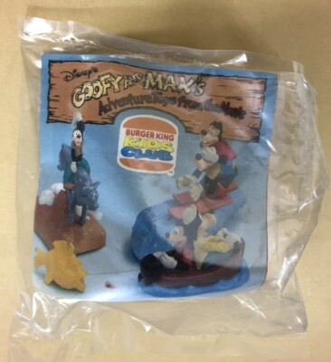 Burger King Kids Meal Disneys Goofy and Max Adventure Toy Goofy on Bull Wind Up