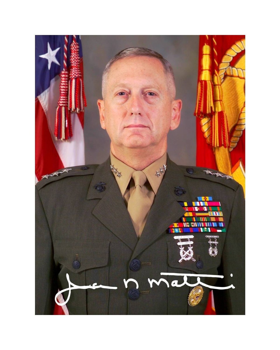 general mattis dress blues James N. 8x10 official photo portrait United States Marines MAGA Size:Large/Extra Large