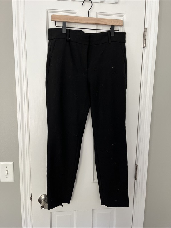 J. Crew Women's Cameron Slim Crop Four Season Stretch - Black - 10