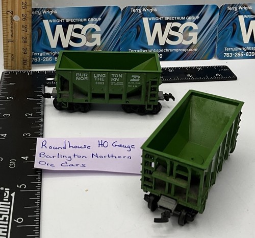 Juego de 2 trenes Burlingrton Northern 8003 marco de metal Roundhouse escala Ho | Condition: Used