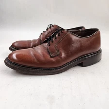 Hanover Men's Shoes Sz 9.5 Derby Burgundy All Leather Lace-Up See Photos/Descrip
