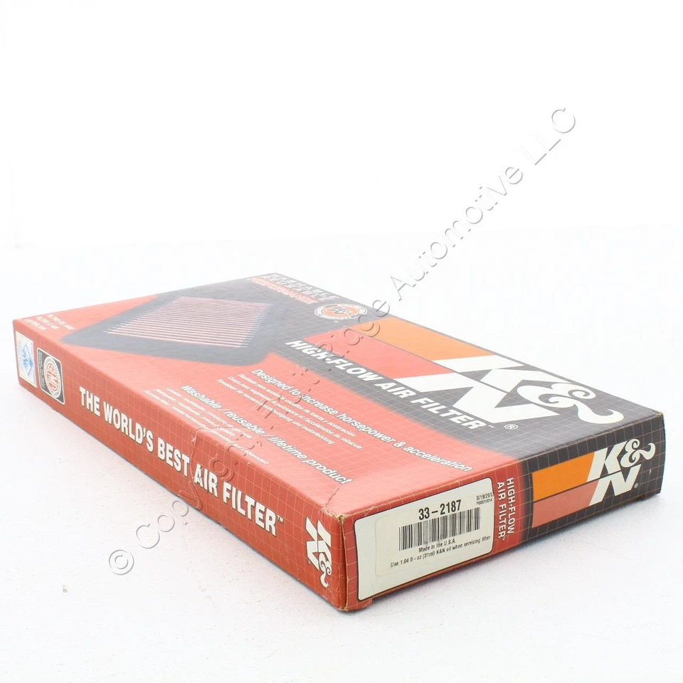 Filtro de aire del motor K&N 33-2187 para 01-11 Escape Mazda Tribute 05-11 Mariner 4 cilindros Foto 2 de 2