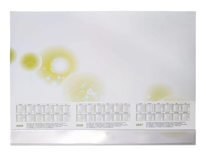 VOGT SPEZIALDRUCK GMBH Schreibtischunterlage Papier Schutzleiste 3Jahres-Kalender ab 2025 DIN A2 2.WAHL