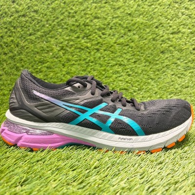 Asics GT 2000 9 Womens Size 8 Black Blue Athletic Trail Running Shoes Sneakers