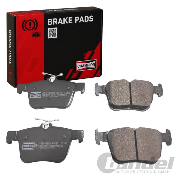 Champion BremsbelÄGe Satz Hinten Passend FüR Audi A3 Q2 TT Seat Ateca Leon Skoda-image