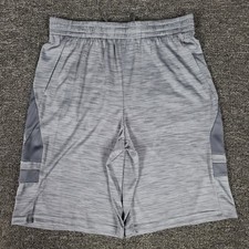 Basketball Shorts Boys XL 18/20 Gray Tek Gear Knee Length Gym Play Workout NWT