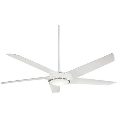 Minka Aire Raptor 60" Ceiling Fan - Flat White 5-Blade Remote Control - Picture 2 of 2