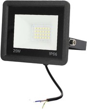 20W Outdoor Spotlight Flood Light, 6000K White IP66 Waterproof Super Bright Wall