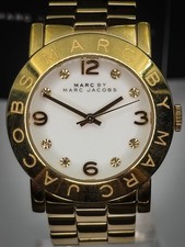 Marc by Marc Jacobs Amy Women’s Watch MBM3056 Gold Tone Quartz Wristwatch