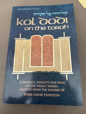 Rabbi Dovid Feinstein Kol Dodi on the Torah Parsha Artscroll NEW Paperback