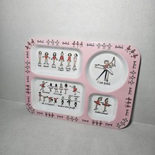 Baby Cie Ballerina Styled Melamine Sectioned Plate