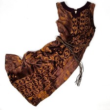Vintage 90s Brown Maxi Slip Dress