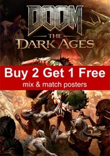Doom The Dark Ages Game Poster A5 A4 A3 A2 A1
