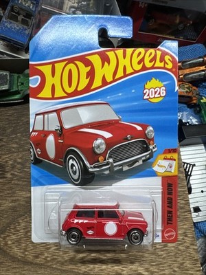 2026 Hot Wheels THEN AND NOW 1/10 Austin Mini Cooper S 71/250 (Red)