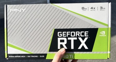 PNY GeForce RTX 3060 Ti Dual Fan 8GB GDDR6 Graphics Card Non-LHR