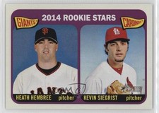 2014 Topps Heritage Rookie Stars Heath Hembree Kevin Siegrist #282 0re5