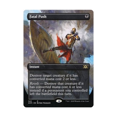 WOTC MtG Double Masters Fatal Push (Borderless) (R) (Foil) NM