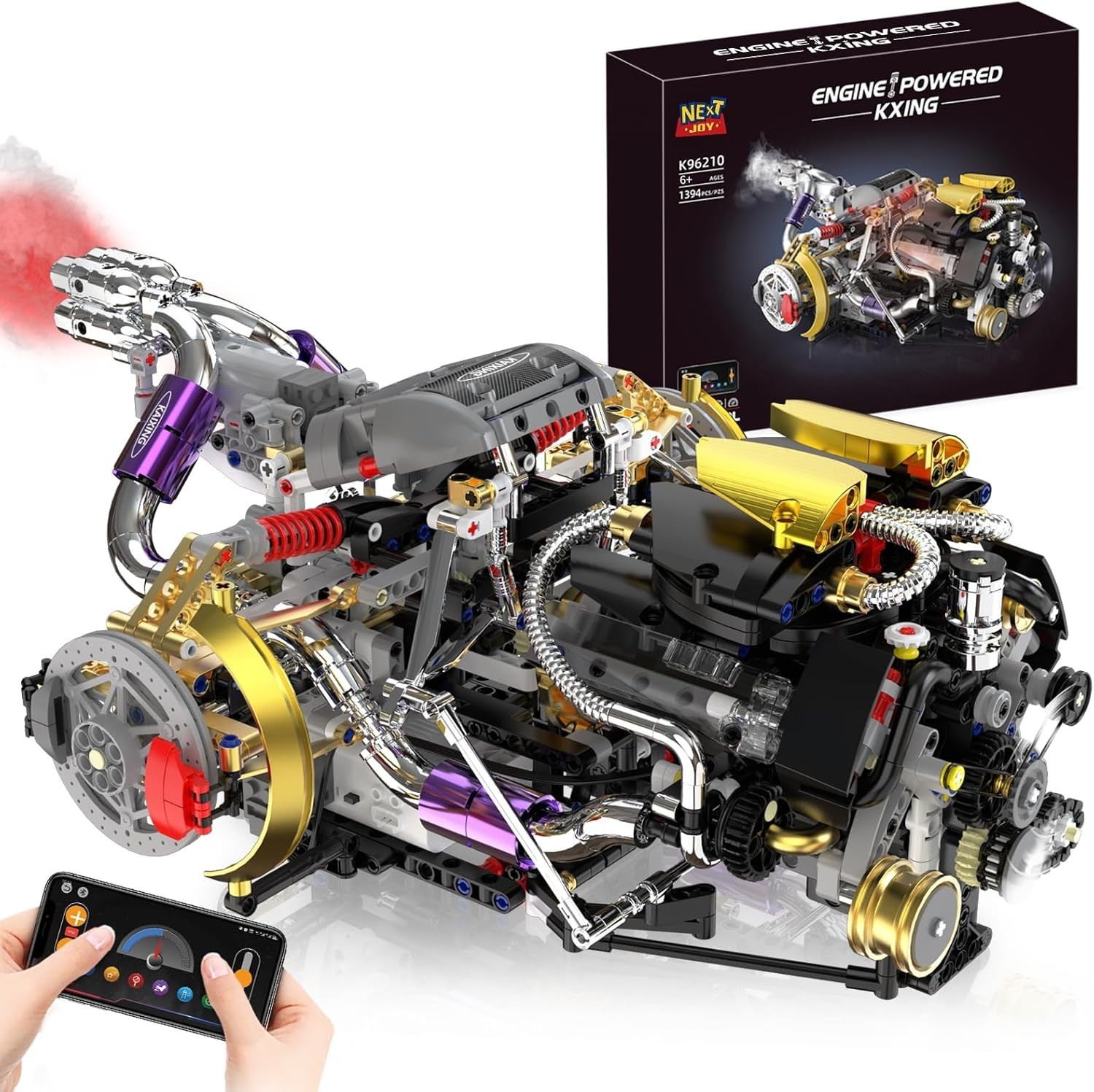 That Works, 1394 Pcs Advanced Collectible Engine Building Bl