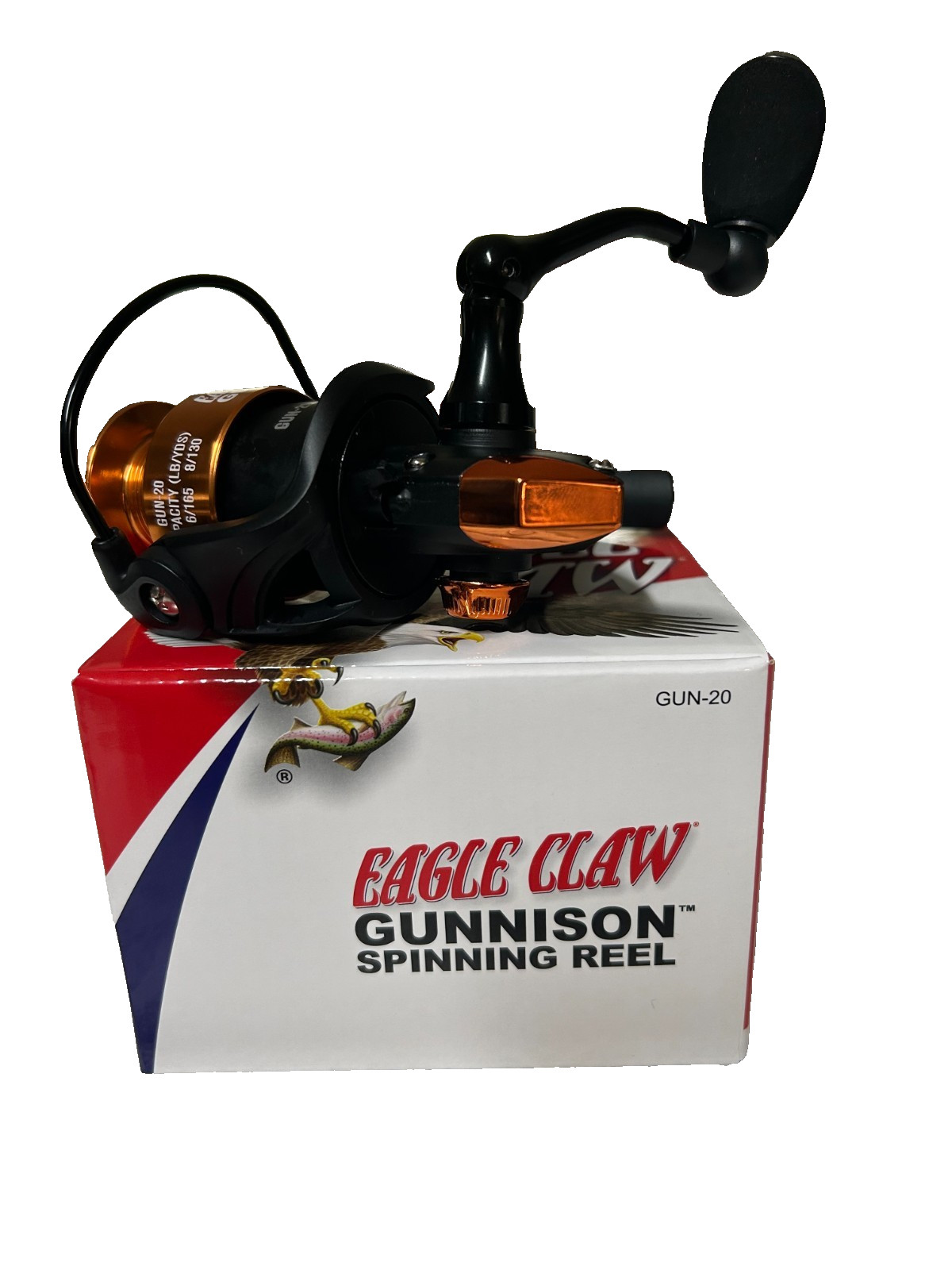 Eagle Claw GUN-20 Gunnison Spinning Reel Size 20