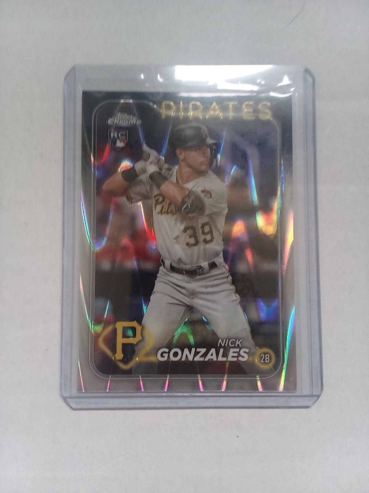 2024 Topps Chrome - Nick Gonzales #72 RayWave Refractor (RC)