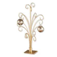 12 Arm Metal Ornament Tree - 20" Gold 20"