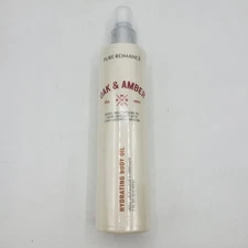 Pure Romance BODY DEW Hydrating Body Oil Oak & Amber Scented SEALED 7 oz