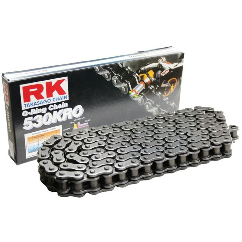 RK 530KRO Chain With 104 Links Black For Motorcycle Parts Accessories