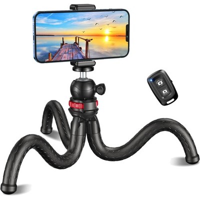 Flexibles Handy Stativ Selfie Stick Bluetooth Fernauslöser Smartphone 360°