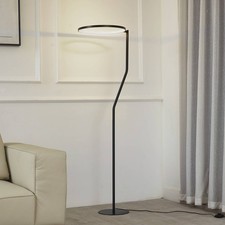 Lindby LED Stehlampe 'Rayon' (Modern) in Schwarz aus Metall (1 flammig, ) - LED-