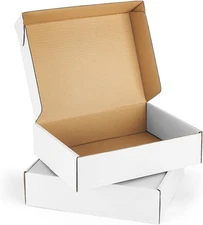 Eupako 12x9x3" White Shipping Boxes Corrugated Box Mailers 20 Pack Cardboard Shi