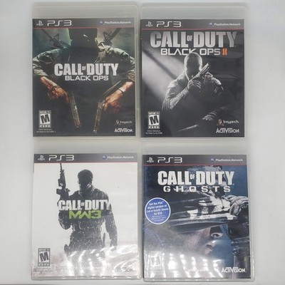 Call Of Duty PlayStation 3 PS3 Lot Of 4 Black Ops 1 & 2 MW3 Ghosts CIB & Working