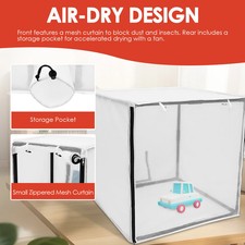 Tragbare Airbrush Spritzkabine Malerei Lackierbox spritzdicht leicht