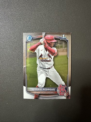 #ad 2025 Bowman Chrome Rainiel Rodriguez 1st Bowman RC #BCP 200 St. Louis Cardinals $1.99