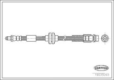 CORTECO Bremsschlauch Hinten, Hinterachse für MAZDA