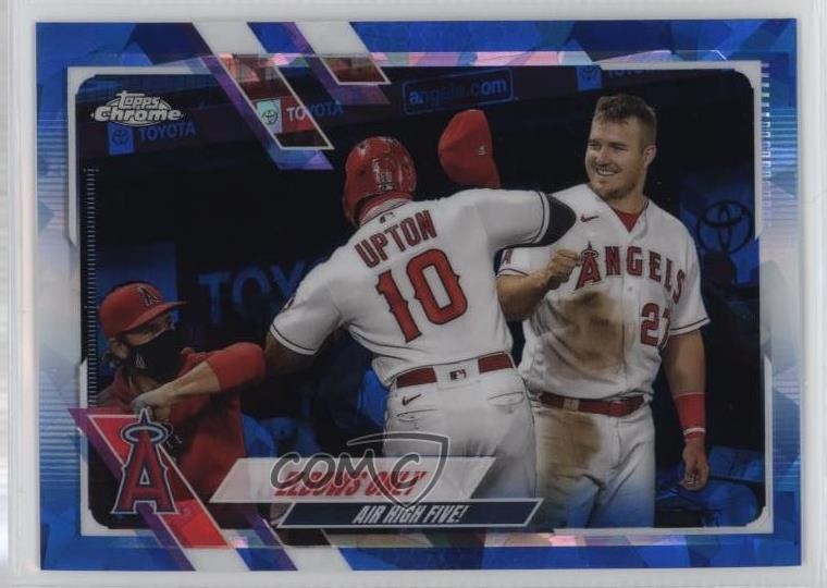 2021 Topps Chrome Sapphire Edition Checklist Justin Upton Mike Trout #166 0zg6