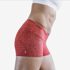 NWT NOBULL Women's Low-Rise Short 2" - Small - Red Heather