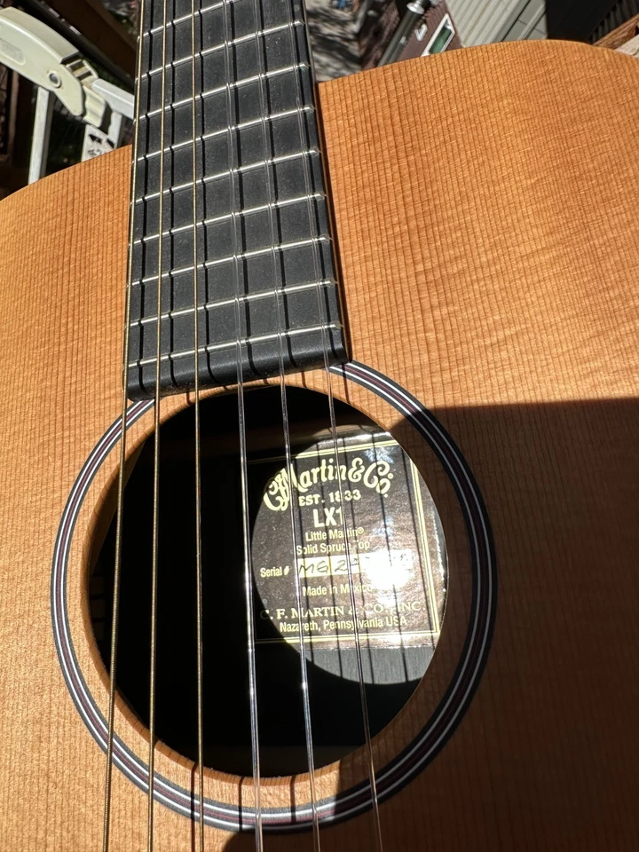 Martin guitar Little Martin LX1 Leather Strap Included - Image 3 of 4
