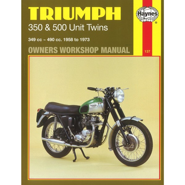 Triumph Motorrad 350 Und 500 Unit Twins (1958-1973) Reparaturhandbuch Haynes-image