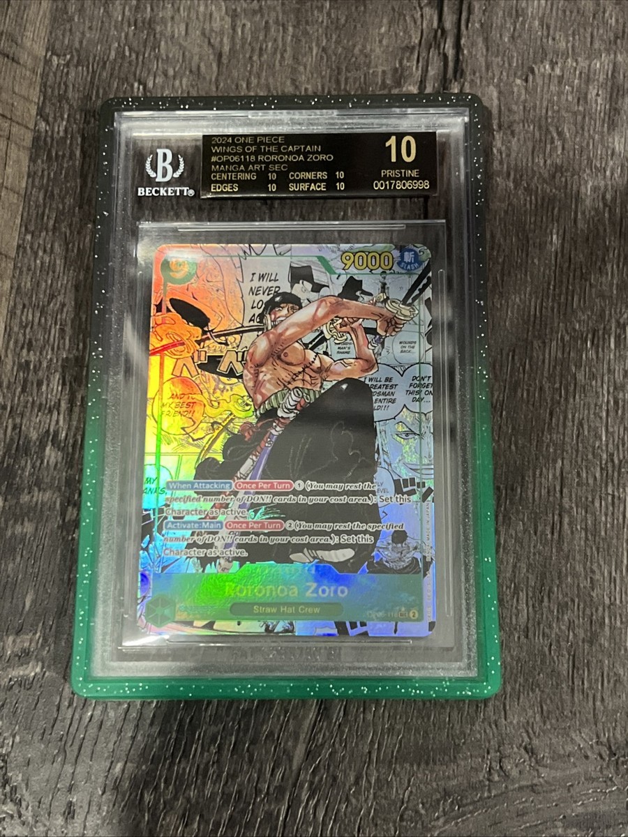 Roronoa Zoro Manga BGS 10 Black Label One Piece Wings Of The