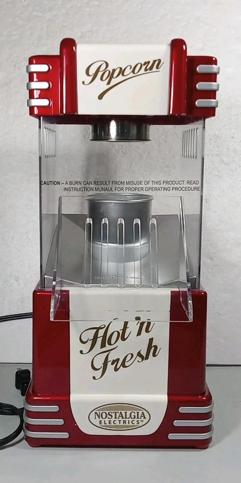 Nostalgia Popcorn Popper Retro Series 50s Style Hot Air Popcorn  - Image 2 of 4