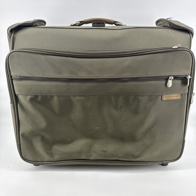 BRIGGS & RILEY Baseline Luggage Garment Bag Olive Green 24  Wheeled