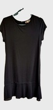 Michael Kors Dress Women's large black pleated bottom, Classy Sophisticated