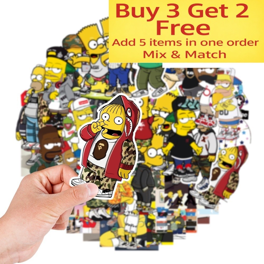 S The Simpsons Luggage Phone Laptop Window Fridge